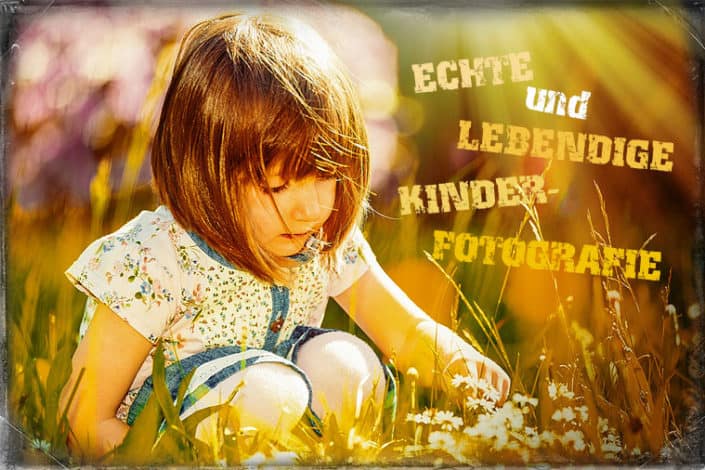 Kinderfoto – ein Mädchen in der Sonnenstrahlen Niedliches Kinderporträt in Fürth