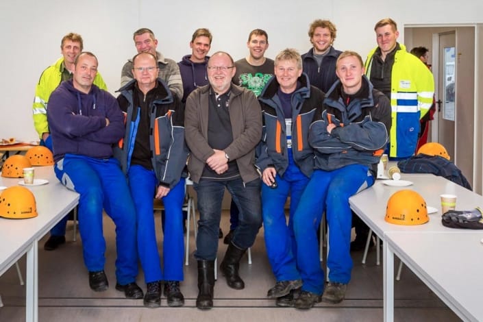 Gemeinsames Firmenfoto für Website