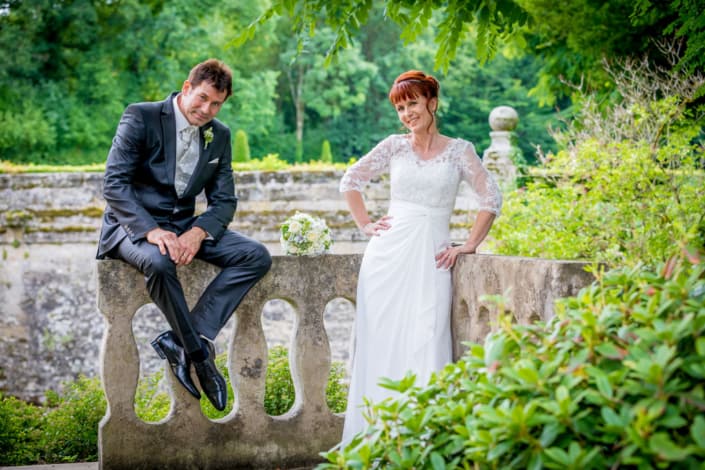 Ganz lockeres Fotoshooting vom Hochzeitspaar